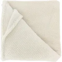 Unique living Couverture douce avec motif Sep en blanc pigeon