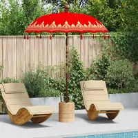 Prolenta Maison Exclusive - Parasol balinais, rouge, 185 x 185 x 260 cm