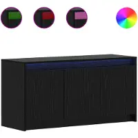 vidaXL : Meubles TV de 100 x 34 x 50 cm, en panneaux de particules imitation chêne noir