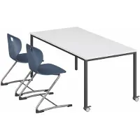 Xl Moebel Gmbh Des bancs d'école modernes avec des chaises pour un environnement d'apprentissage confortable