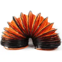 StarTech.com Tuyau de ventilation flexible - Tuyau d'air chaud/climatisation - 5 m - Ø30 cm - Résistant à des températures comprises entre -25 et 85 °C - PVC/nylon - Pour ventilateur de chantier - Orange