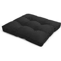 Beautissu Lounge Coussin Coussin d'assise d'extérieur Flair LK, 60 x 60 x 10 cm, gris graphite
