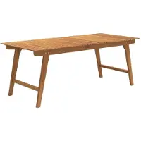 Syfax Table de jardin 200x90x75 cm Bois d'acacia solide