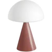 FABAS LUCE Lampe De Table Led Blip 7W AvecTactile Et Technologie Cct 2700K-4000K, Structure En Métal Et Verre Soufflé, Couleur Rouge - Blip