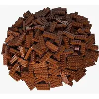 LEGO Briques 2x6 Marron Rouge - 2456 NOUVEAU ! Quantité 100x