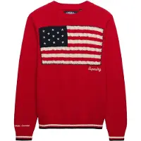 Superdry Pull-over 'Athletic Essentials' marine / rouge / blanc cassé