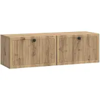 vidaXL Meuble TV mural en chêne Artisan, 98 x 31 x 30 cm