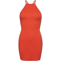 Superdry pour femme. W8011537A Mini-robe dos olympique orange (M), Casuel, Modal, Sans manches / bretelles