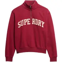 Superdry Sweat-shirt 'Essentials' rouge / blanc