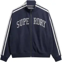 Superdry Athletic Applique Loose Tracksuit Jacket Bleu M Femme