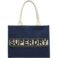 Superdry pour femme. W9110381A Sac de luxe bleu marine (OSFA), Casuel, Coton