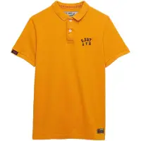 Superdry pour homme. M1110449A Polo Vintage Athletic jaune (XL), Casuel, Coton, Manche courte