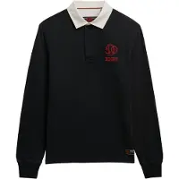 Superdry pour homme. M6010916A Polo vintage Athletic Rugby navy (M), Casuel, Coton, Manche longue, Marine