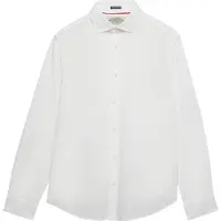 Superdry Cut Away Poplin Long Sleeve Shirt Blanc S Homme
