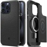 Spigen Mag Armor iPhone 15 Pro 6.1" MagSafe czarny/matte black (Apple iPhone 15 Pro), Coque pour téléphone portable, Noir