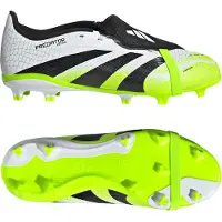 Adidas Chaussures de football Predator League Tongue FG/MG terrain ferme/multi-terrains Enfant Cloud White/Core Black/Lucid Lemon