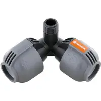 Gardena L-Joint 25 mm x 1/2" filetage mâle, raccord d'arrosage d'angle, 2782-20