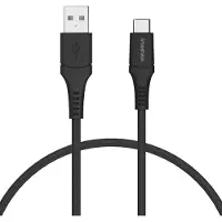 IMoshion Câble tressé USB-C vers USB - 1 mètre - Zwart
