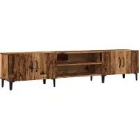 vidaXL Armoire TV aspect bois ancien 180x31,5x40 cm Bois composite