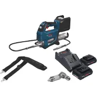 Bosch Pompe à graisse sans fil GFP 18V-10 18 V 10 000 psi + 2 batteries ProCORE 4,0 Ah + chargeur