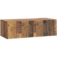 vidaXL Meuble TV mural en bois recyclé 99 x 41 x 30 cm, aggloméré