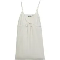 Superdry Textured Woven Cami Sleeveless Short Dress Blanc XS Femme