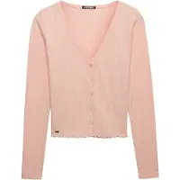 Superdry Athletic Essential Pointelle Cardigan Rose M Femme