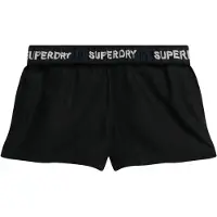 Superdry pour femme. W7110450A Short Draw noir (L), Casuel, Coton