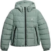 Superdry Femme Doudoune à Capuche Spirit Sports Green Taille: 36