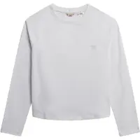 Superdry Femme T-shirt Essential Logo à Manches Longues White Taille: 40
