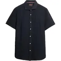 Superdry Sd Embroidered Vacation Linen Short Sleeve Shirt Bleu S Homme