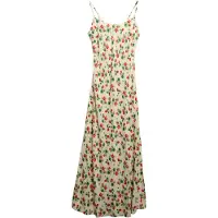 Superdry Femme Robe Nuisette Longue Asymétrique Red Taille: 40