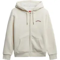 Superdry Borg Lined Full Zip Sweatshirt Blanc M Femme