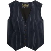 Superdry Gilet bleu marine / blanc