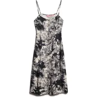 Superdry Robe d’été gris / noir / blanc cassé