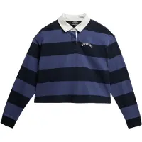 Superdry Polo à Manches Longues Athletic Essential Stripe Rugby