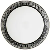 Versace La Greca - Signature Black - Assiette gourmet 28 cm, Assiettes, Multicolore, Or, Noir