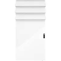 Quality Heating Panneau de chauffage infrarouge - blanc - 1200 watts pour montage mural avec porte-serviettes