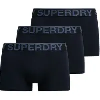 Superdry Boxers 3 Units Bleu,Noir L Homme