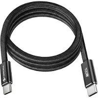 Forcell Câble USB-C vers USB-C F-Energy QC4.0 PD 5 A 100 W Cafule plat 1,2 m CCFN23 noir