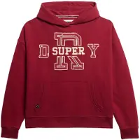Superdry pour femme. W2012429A Athletic Essentials Sweatshirt rouge (M), Casuel, Coton