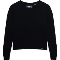 Superdry pour femme. W6110685A Essentials Pull slim marine (XS), Casuel, Acrylique