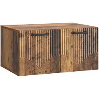 vidaXL Meuble TV mural en bois vieilli 59,5 x 41 x 30 cm