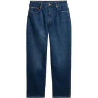 Superdry pour femme. W7011259A Jeans Mid Rise Straight dark blue (26/30), Bleu, Casuel, Coton, Denim