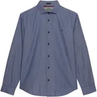 Superdry Cut Away Poplin Long Sleeve Shirt Bleu M Homme