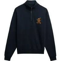 Superdry Sweat-shirt 'Country Club' marine / orange foncé
