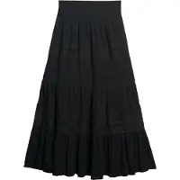 Superdry Ibiza Long Skirt Noir XS Femme
