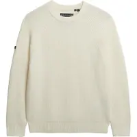 Superdry pour homme. M6110696A Chunky Raglan Winter beige jumper (XL), Casuel, Polyester, Durable