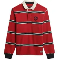 Superdry pour homme. M6010909A Polo rouge Athletic Eagle vintage (M), Casuel, Coton, Manche longue