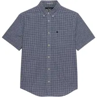 Superdry pour homme. M4011108A Chemise Preppy en popeline bleue (M), Casuel, Coton, Manche courte